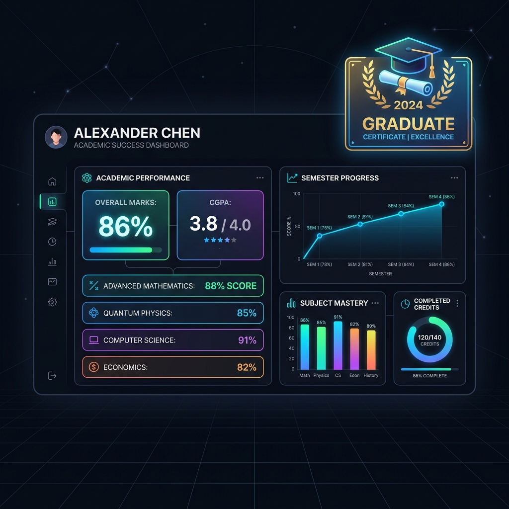Erudogix Student Academic Dashboard